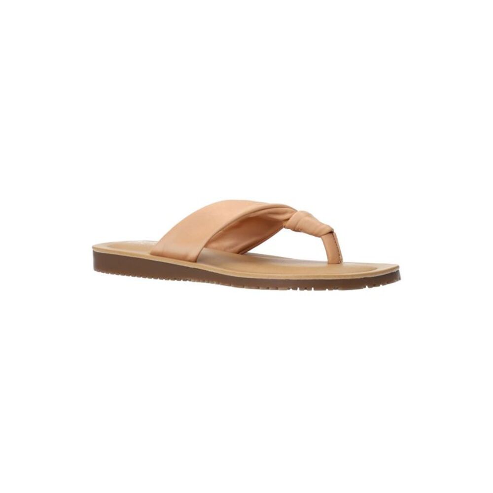 BELLA VITA Womens Natural Beige Cov-italy Toe Slip On Thong Sandals Shoes 9.5 WW